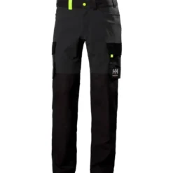 Helly Hansen Oxford servicebukser med 4-vejs stretch, mørkegrå/sort, str. C50