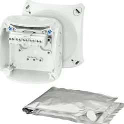 Hensel WP0202G forgreningsdåse, 93x93 mm, grå