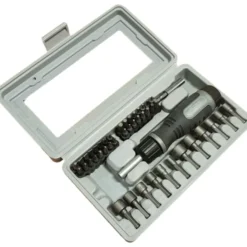 Hero mini topnøgle 1/4" & bitssæt 46 dele