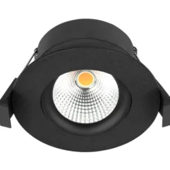 Hilux D3 Tilt360 indbygningsspot, 6W, 2700K, sort