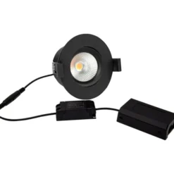 Hilux D8 Tilt360 indbygningsspot, 8W, 2700K, sort