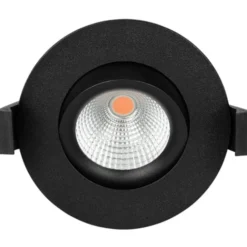 Hilux D8 Tilt360 indbygningsspot, 8W, 2700K, sort