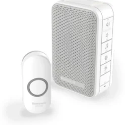 Honeywell Home dørklokke, trådløs, 150 m, lys, hvid