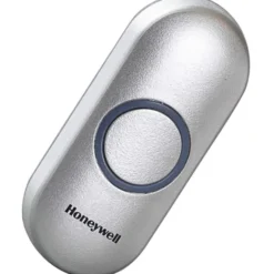 Honeywell Home trykknap til dørklokke, trådløs, grå