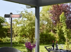 Hortus terrassevarmer gulvmodel 1500W, sort