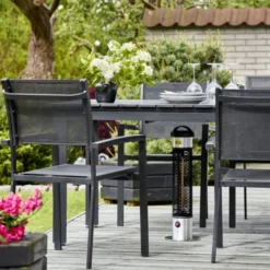 Hortus terrassevarmer under bord, 1200W, sølv