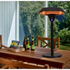 Hortus UFO terrassevarmer bordmodel, 800/1200/2000W