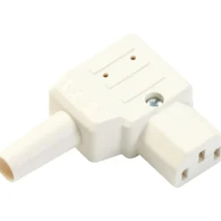 Hvidt apparatstik hun vinkel