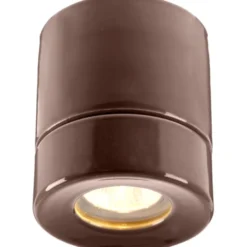 Ifö Electric Sauna Light On påbygningsspot, brun