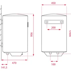 Intra Smart EWH100 elvandvarmer, 100 liter