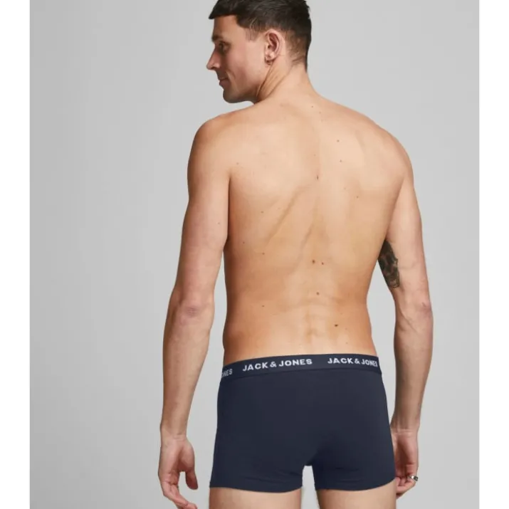 Jack & Jones Solid boxershorts 10-pak, marineblå, str. 2XL