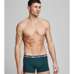 Jack & Jones Solid boxershorts 10-pak, mørkegrøn, str. 2XL