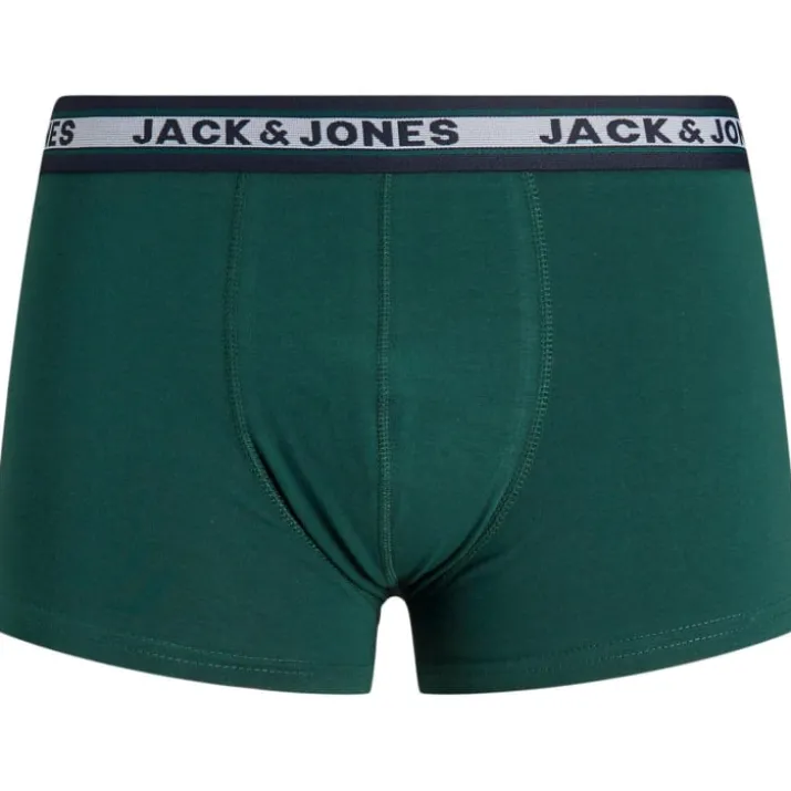Jack & Jones Solid boxershorts 10-pak, mørkegrøn, str. 2XL