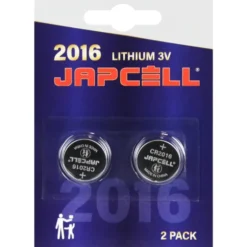Japcell CR2016 batterier, 2 stk.