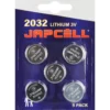 Japcell CR2032 batterier, 5 stk.