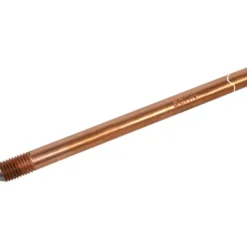 Jordspyd i kobber med gevind, Ø14,2 mm, 2 meter