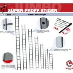 Jumbo super proff 19 trin - 5,5 meter