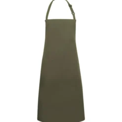 Karlowsky Basic forklæde med lommer, mosgrøn, onesize