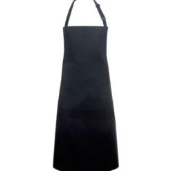 Karlowsky Basic forklæde med lommer, sort, onesize