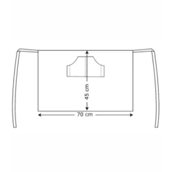 Kentaur forstykke kort, sort, onesize