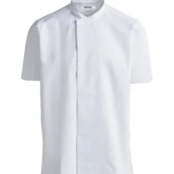 Kentaur kokkejakke med korte ærmer, hvid, str. 2XL