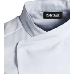 Kentaur kokkejakke med korte ærmer, hvid, str. 2XL