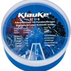 Klauke ST11B sortimentsboks, med isolerede terminalrør, 0,5 - 2,5 mm²