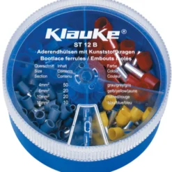 Klauke ST12B sortimentsboks, med isolerede terminalrør, 4,0 - 16,0 mm²