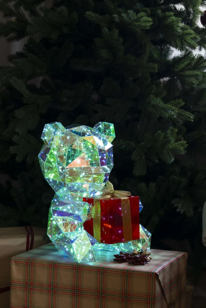 Konstsmide bamse med diamant effekt og lys