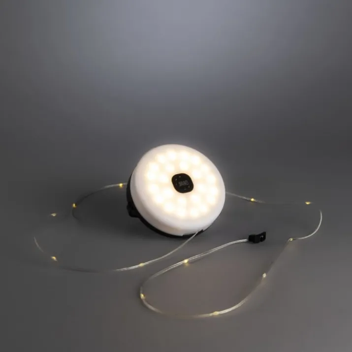 Konstsmide 3-i-1 genopladelig lampe, 100 lys