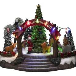 Konstsmide zoologisk have julelandskab