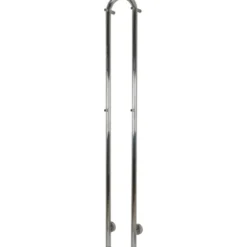 Kriss Duo håndklædetørrer, el, 19x148 cm, poleret rustfrit stål