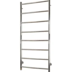 Kriss Polaris håndklædetørrer, el, 50x120 cm,poleret rustfrit stål