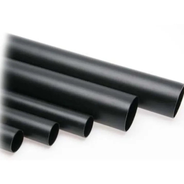 Krympeflex med lim, Ø6/2 mm, sort - 3,5 meter