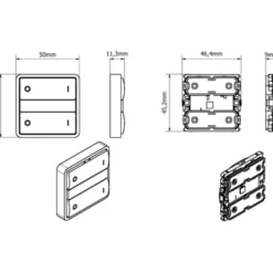 LAB3D Zigbee lysdæmper, tænd/sluk, hvid