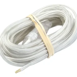 Lampeledning med stikprop, 4 meter, transparent