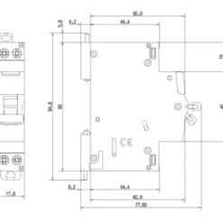 Legrand DX3 automatsikring kl. C, 1P, 6A