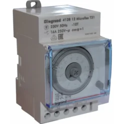 Legrand MictroRex3 T31 kontaktur, analog døgn, 230V, 16A