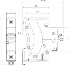 Legrand RX3 automatsikring kl. C, 2P, 13A