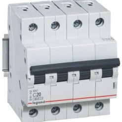 Legrand RX3 automatsikring kl. C, 4P, 10A