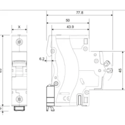 Legrand TX3 automatsikring kl. C, 4P, 10A
