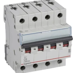 Legrand TX3 automatsikring kl. C, 4P, 6A