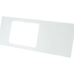 Lågudsnit for 2 stik til Tehalit installationskanal, perle hvid
