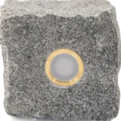 Light By Juhl chaussesten med Cosmos messing spot, 9x9x9 cm, earl blue