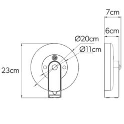 4lite Arundel solcelle væglampe