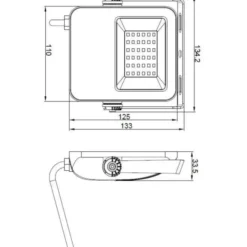 4lite Floodlight projektør, 4000K, 30W