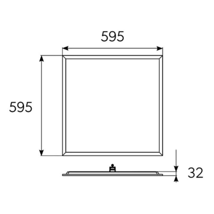 4lite Kithara panel, 60x60 cm, 4000K