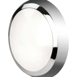 4lite Kudo plafond med nødlys, krom