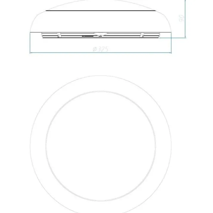 4lite Kudo plafond med sensor, krom