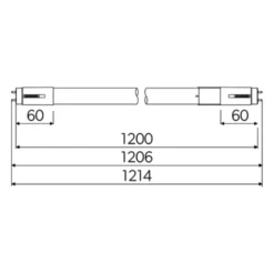 4lite T8 lysstofrør, 9W/18W, 120 cm